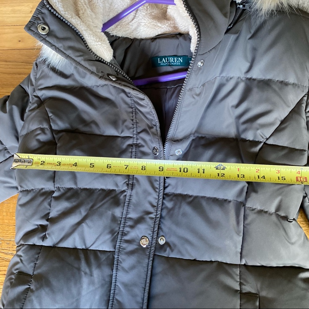 Ralph Lauren Faux-Fur Hooded Puffer Coat - Picture 14 of 14